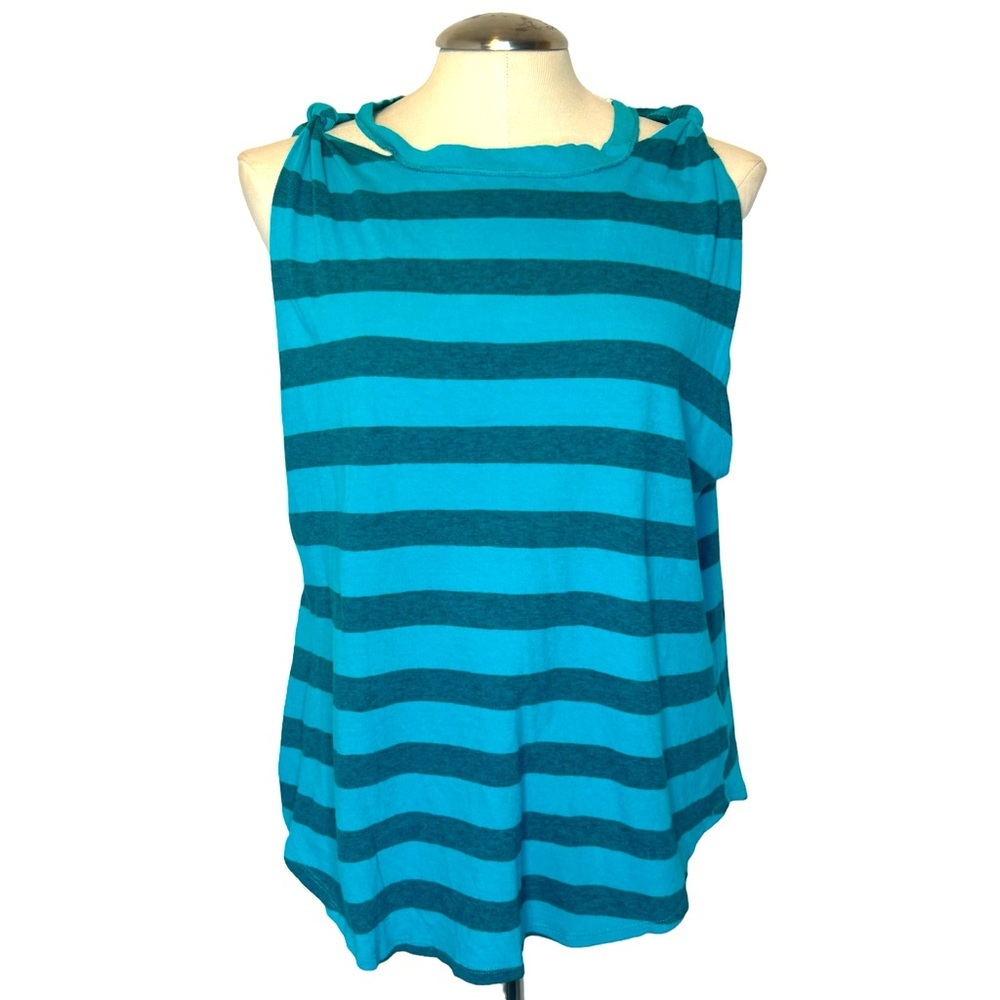 We The Free Sleeveless Blue Striped Lightweight Top Size L